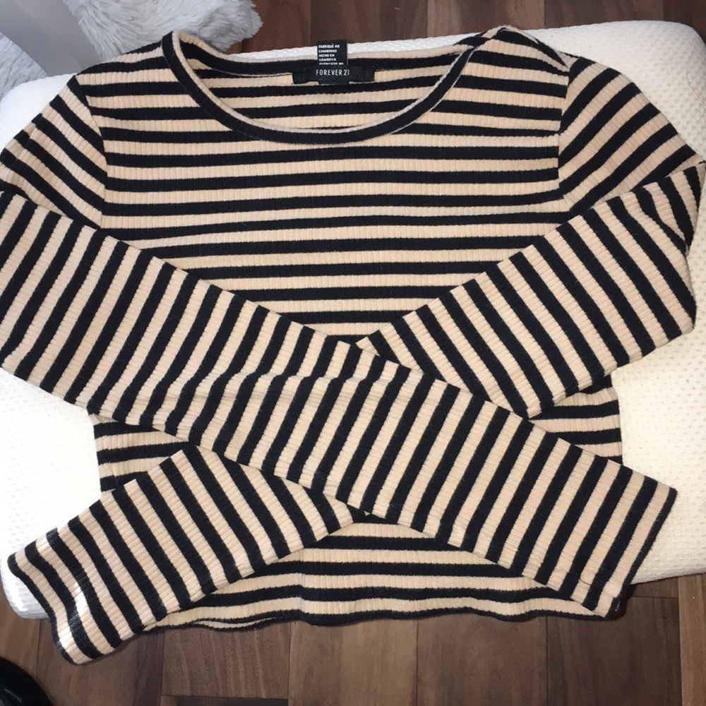 stripped crop top